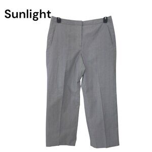 Brooks Brothers 346 Womens Gray /blue Pinstripe Dress Pants Size 12 Full Lined